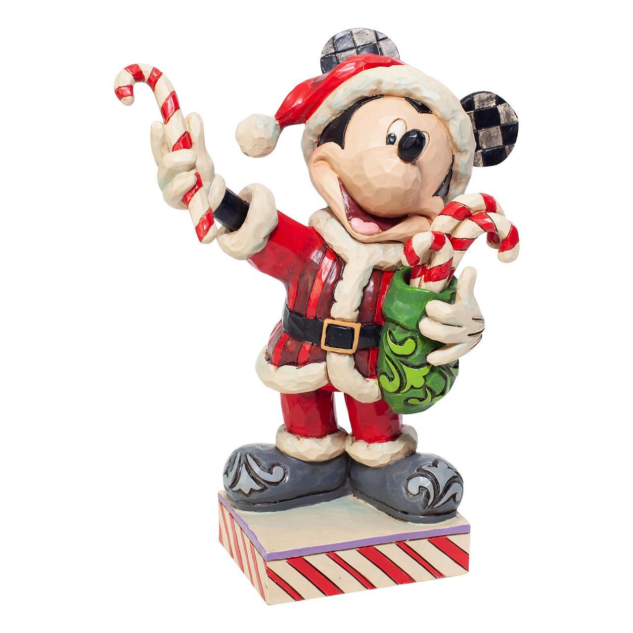 Disney Traditions - 16cm Santa Mickey with Candy Canes