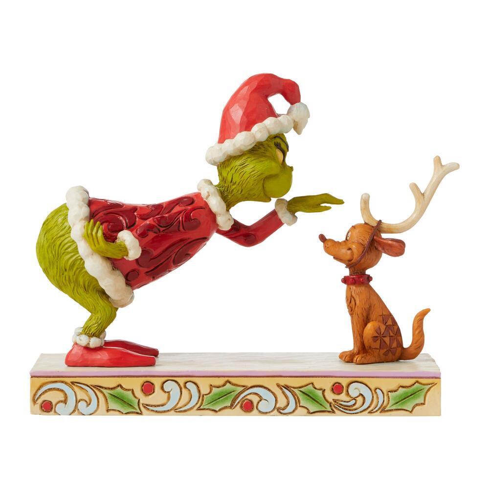 Grinch by Jim Shore 14cm/5.5" Grinch Patting Max