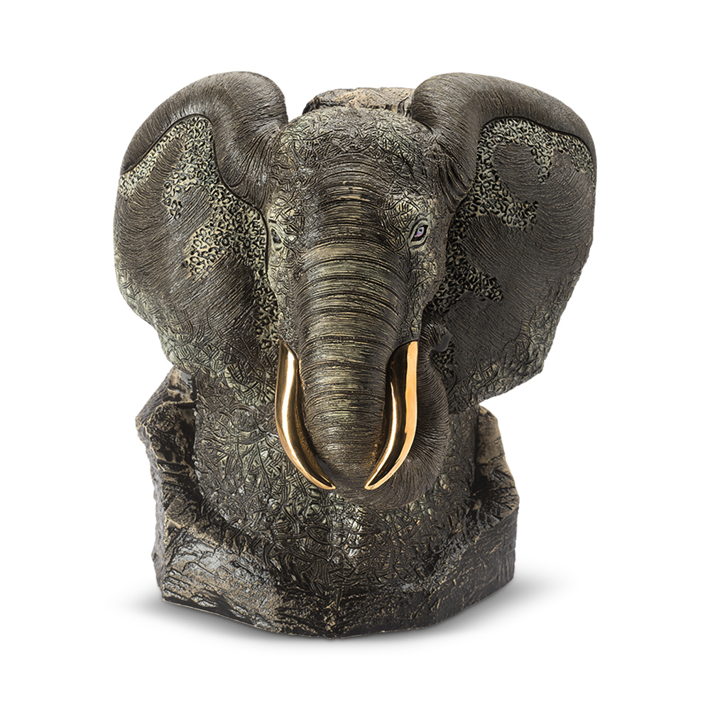 De Rosa Large Wildlife - Black Elephant Bust (400pc Limited Edition ...
