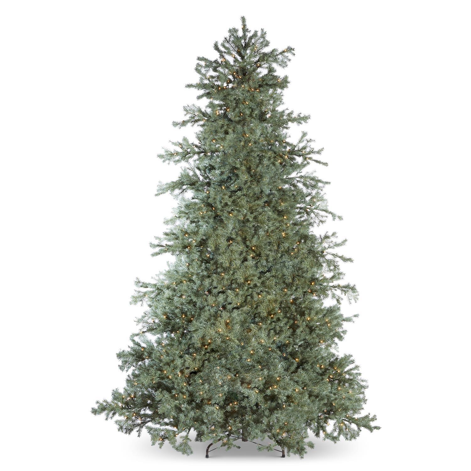 RAZ Christmas Trees 2.7m/9' PreLit Colorado Blue Spruce Tree RAZ