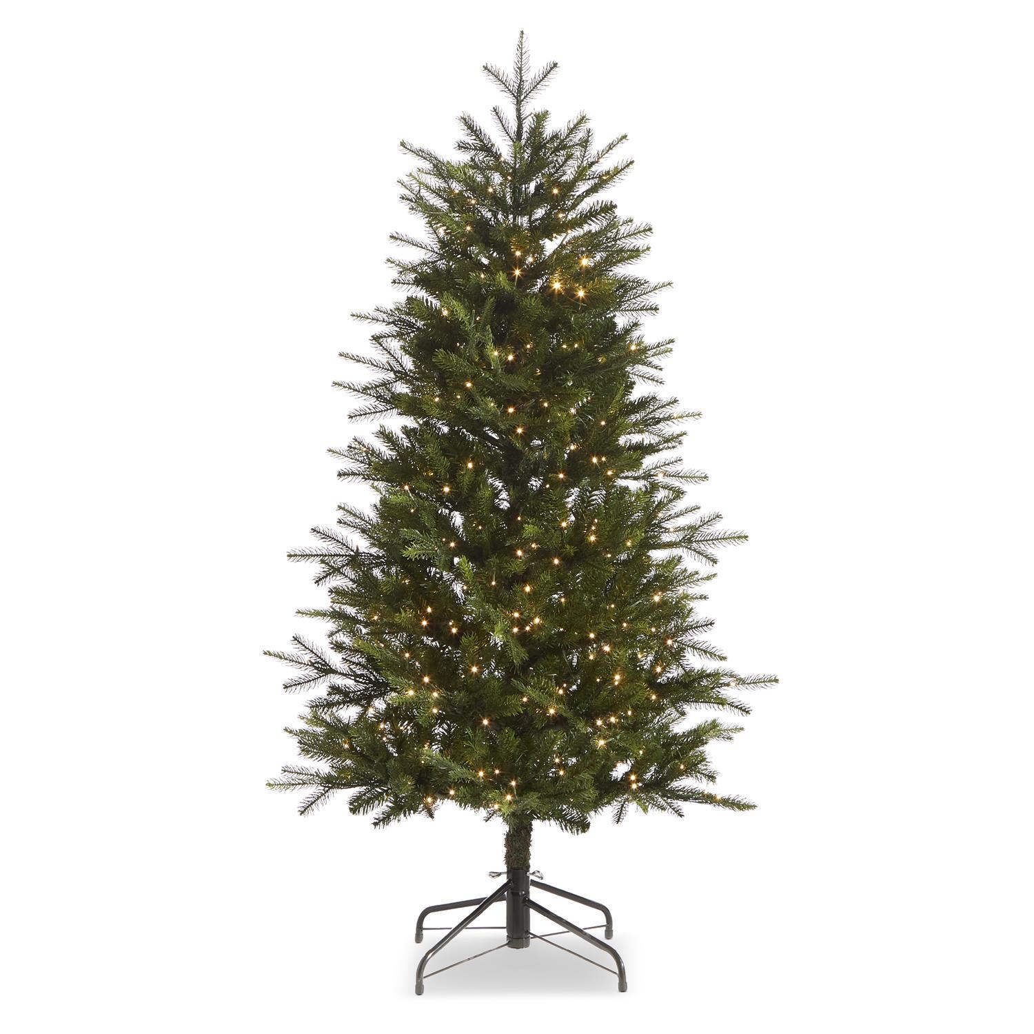 RAZ Christmas Trees 1.5m/5' Snake Lit Green Slim Spruce Tree RAZ