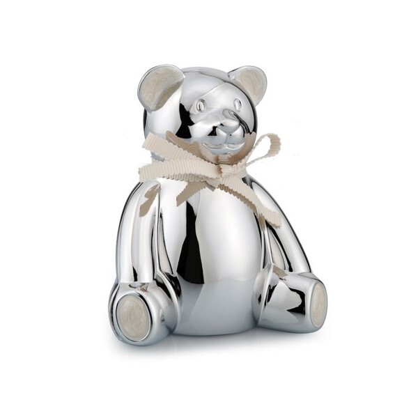 Whitehill Baby - Sitting Bear Money Box - Whitehill Silver