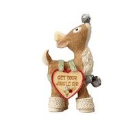 Heart of Christmas - 5.6cm/2.2" Reindeer With Jingle Bells