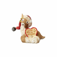 Heart of Christmas - 3.8cm/1.5" Reindeer With Santa Hat