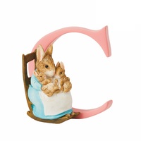 Beatrix Potter - 7cm Letter C, Mrs. Rabbit and Bunnie