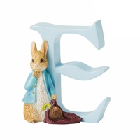 Beatrix Potter - 7cm Letter E, Peter Rabbit with Onion