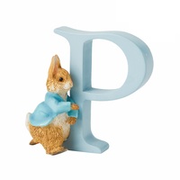 Beatrix Potter - 7cm Letter P, Running Peter Rabbit