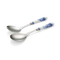 Spode Blue Italian - 24cm Salad Servers (S/2)