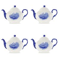 Spode Blue Italian - 14cm Teabag Tidy/Spoon Rest (S/4) 