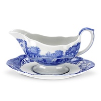 Spode Blue Italian - 0.28L Sauce Boat & Stand