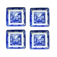 Spode Blue Italian - 7.5cm Square Dishes (S/4)