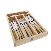 Jean Dubost Maison Light Horn - 24Pc Cutlery Set