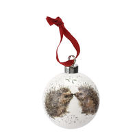 Royal Worcester Wrendale Designs - 6.6cm/2.6" Hedgehog Bauble