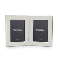 Whitehill Studio - Silver Plated Plain Double Photo Frame 13x18cm